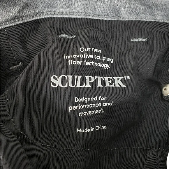 Athleta Grey SCULPTEK Skinny Jeans Tights Grey Wash Movement Size 2P - Picture 14 of 15